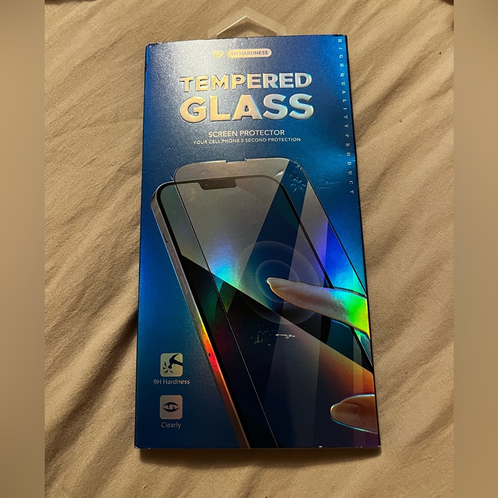 Tempered Glass Screen Protector - 9H Hardness NWT iPhone 15 pro